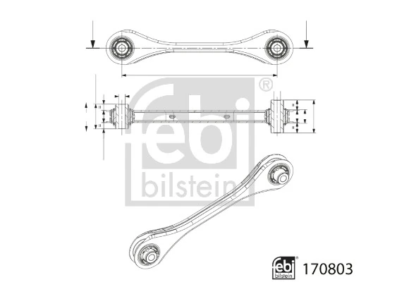 Control/Trailing Arm, wheel suspension